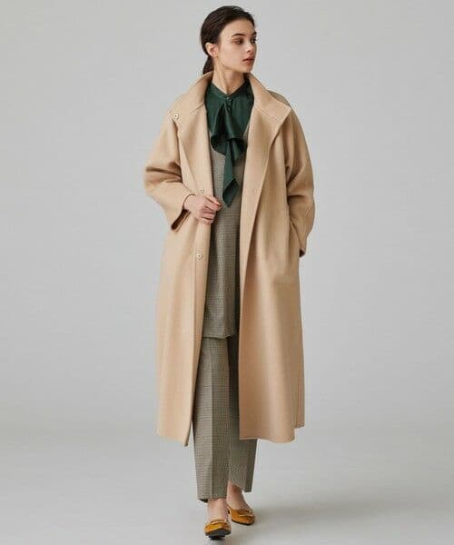 極美品◆トゥモローランド 2023年購入 ダブルフェイス コート 38