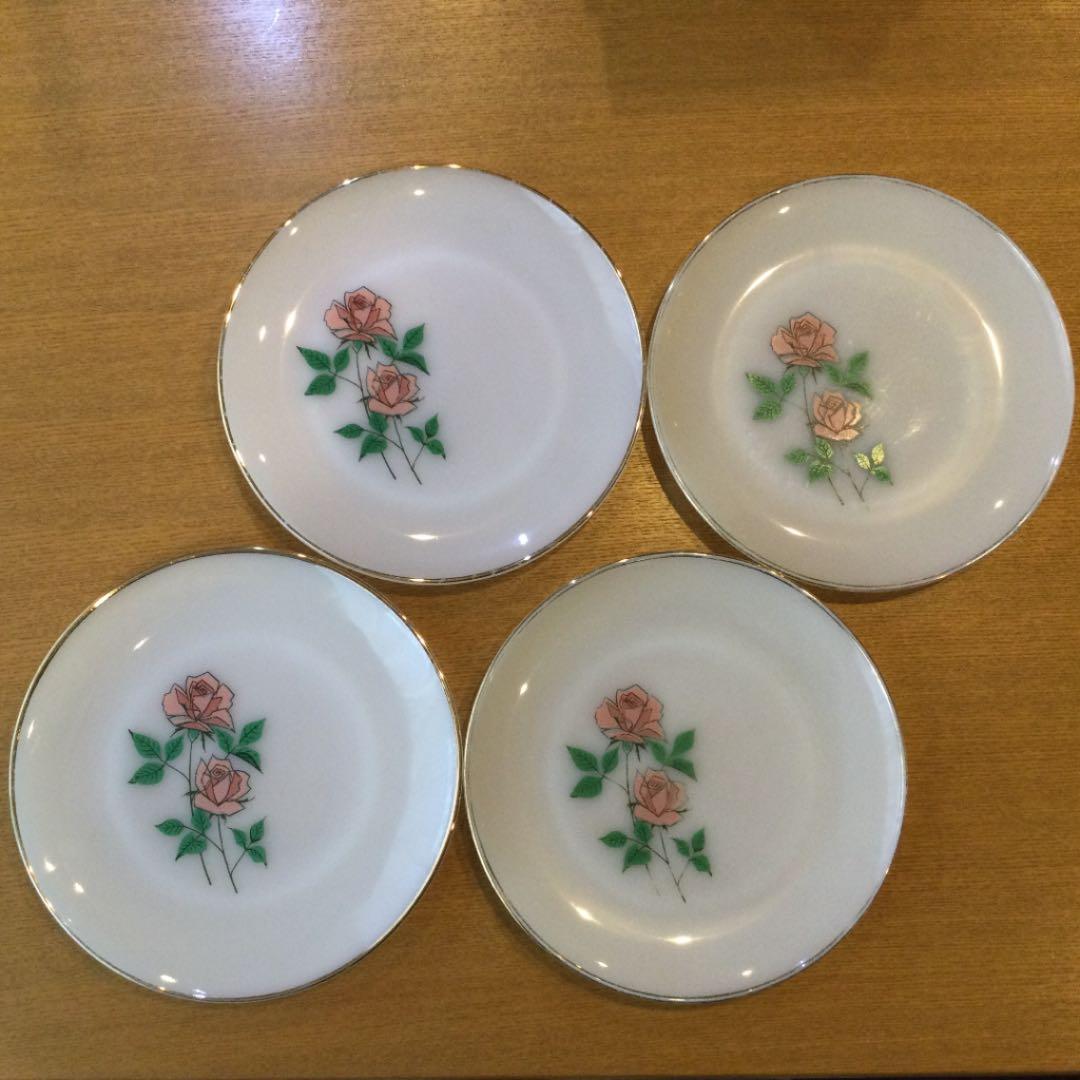 ファイヤーキング アニバーサリーローズ プレート 25cm ４枚セット