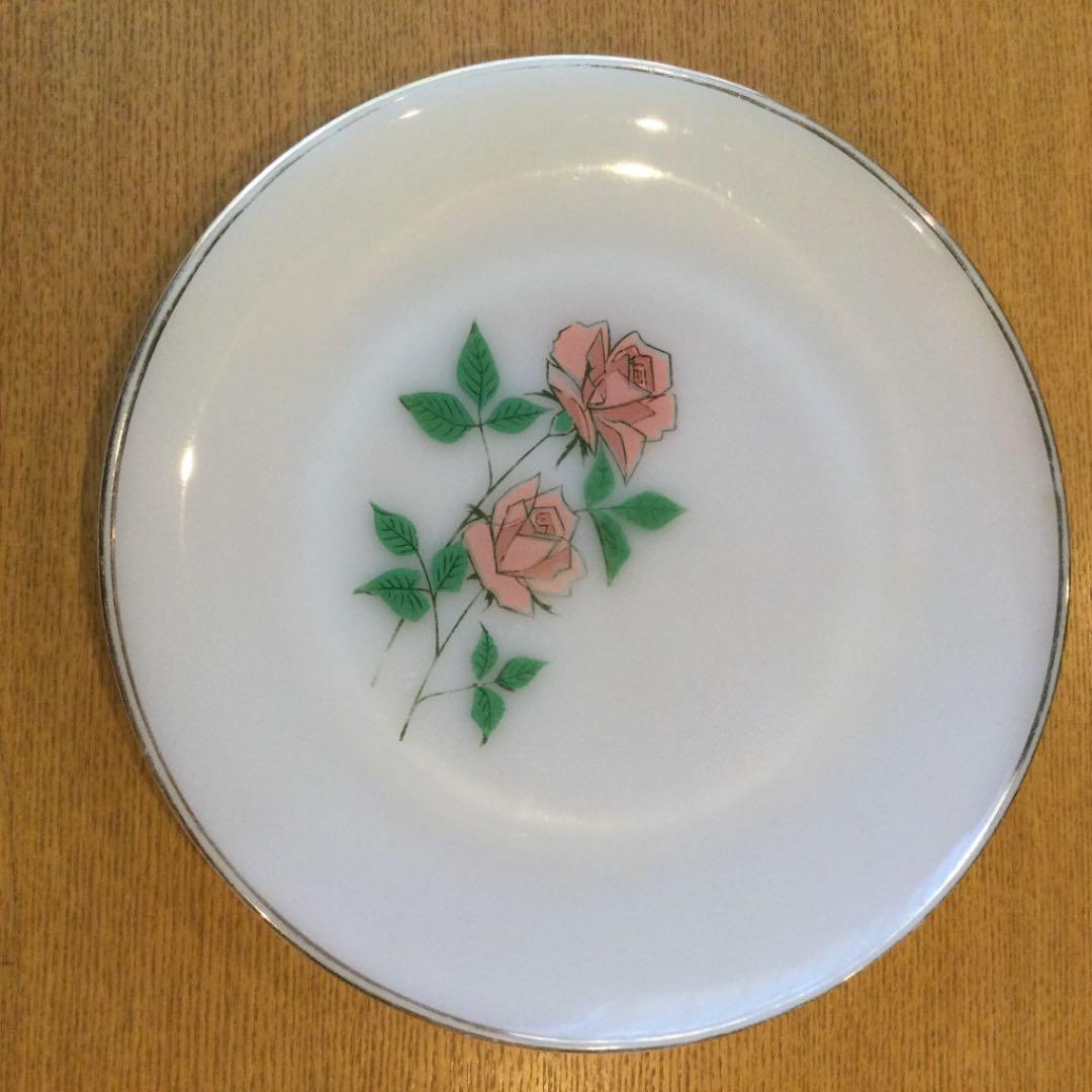 ファイヤーキング アニバーサリーローズ プレート 25cm ４枚セット