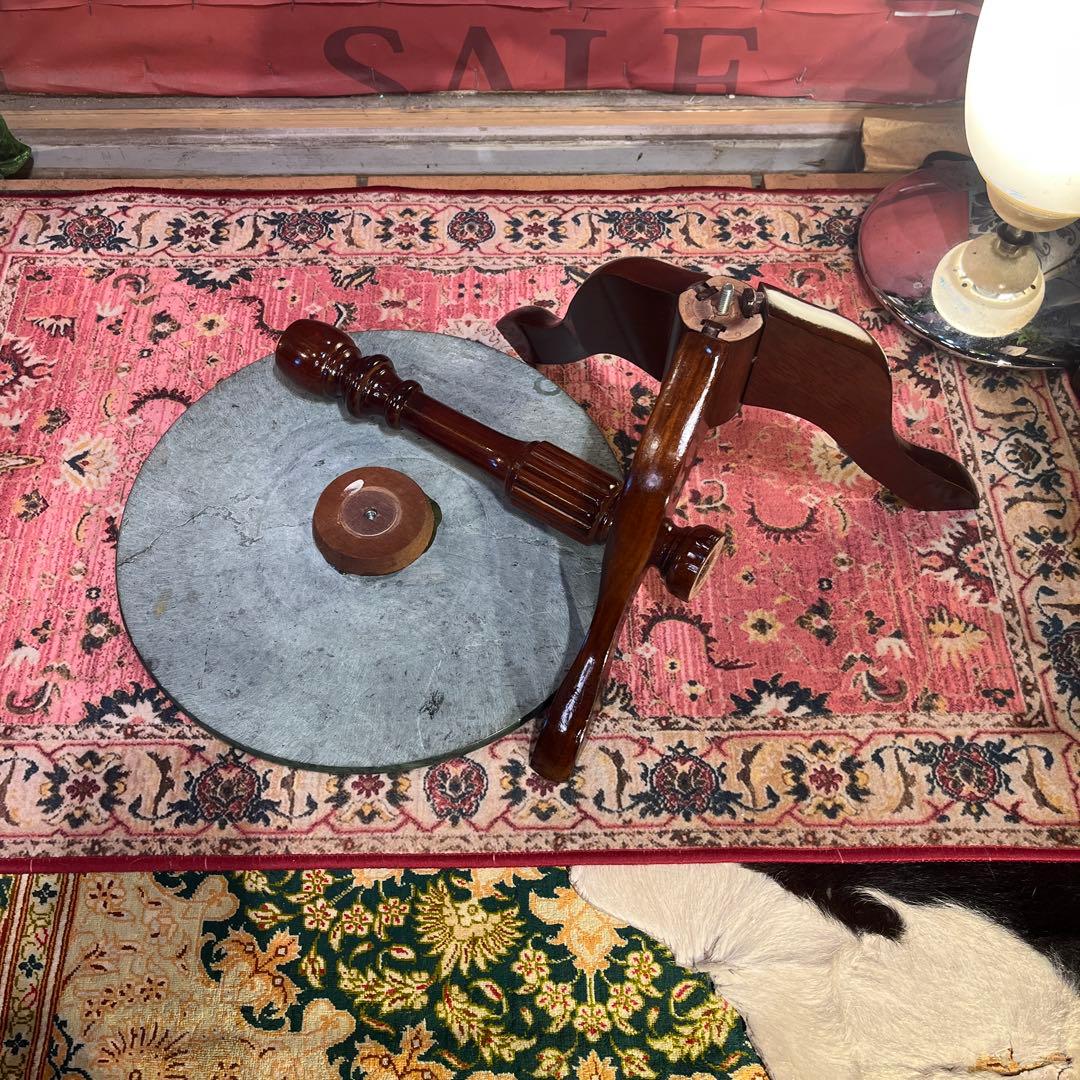 Sale アンティーク　大理石トップ　アクセントスタンド　サイドテーブル　花台