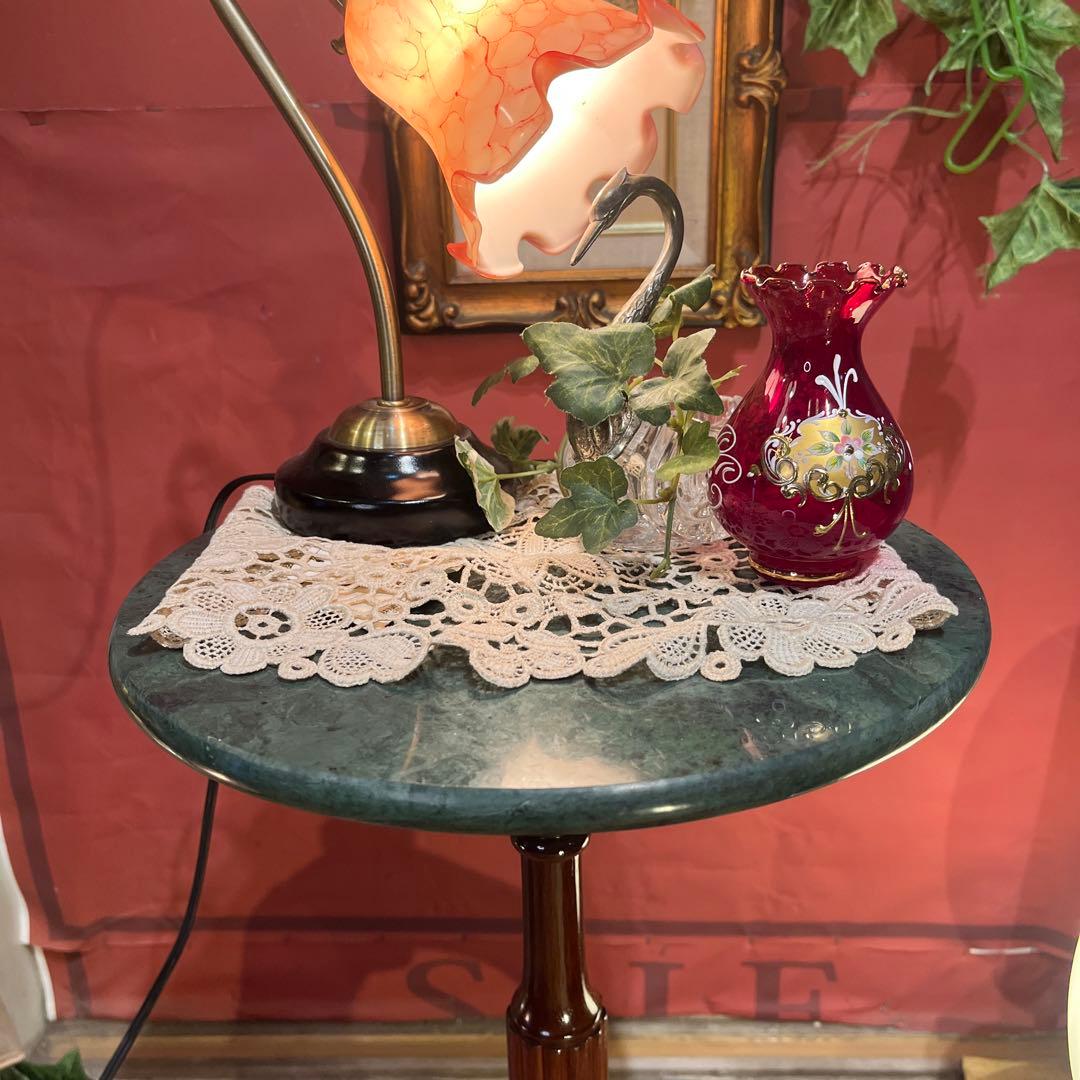 Sale アンティーク　大理石トップ　アクセントスタンド　サイドテーブル　花台