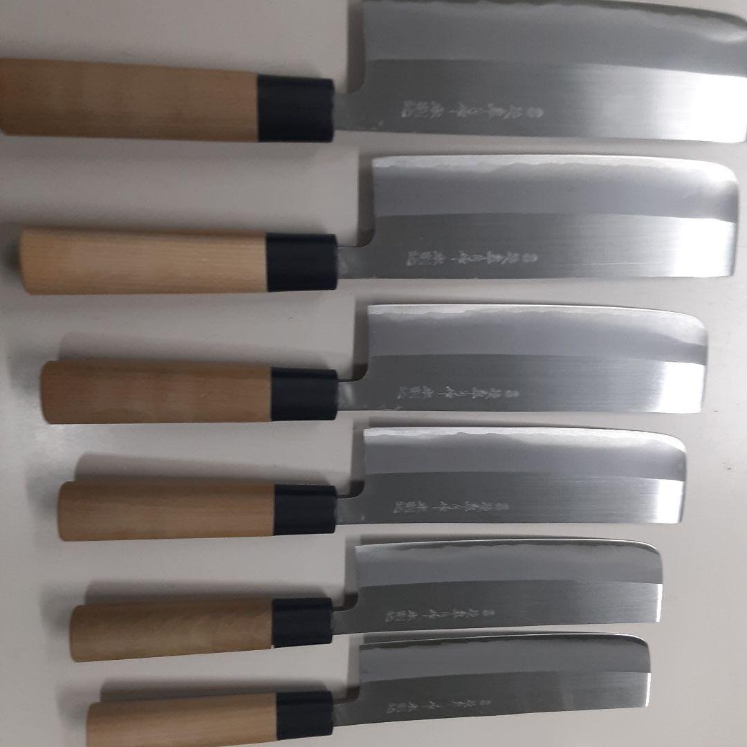 日本製　本割り込み菜切り包丁 ６本セット