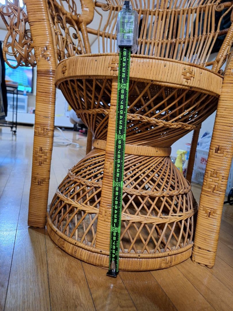 ジュジュ　ピーコックチェア　エマニエルチェア　藤家具　ラタン　送料込み