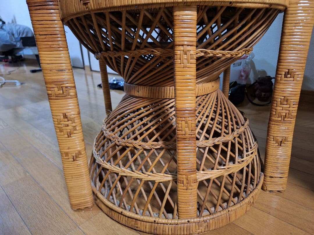 ジュジュ　ピーコックチェア　エマニエルチェア　藤家具　ラタン　送料込み