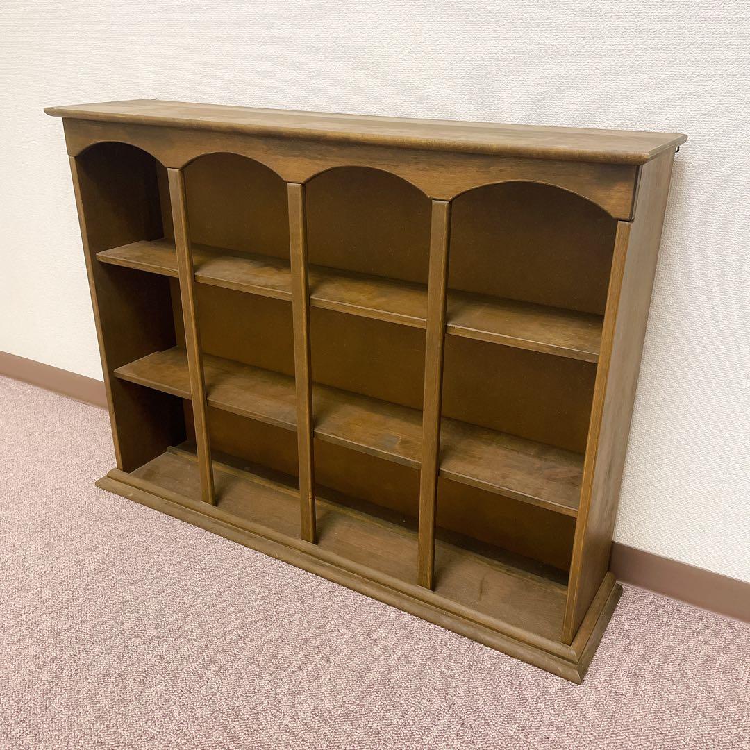 アンティーク調 アーチデザイン 木製シェルフ 壁掛け可 飾り棚　カップラック