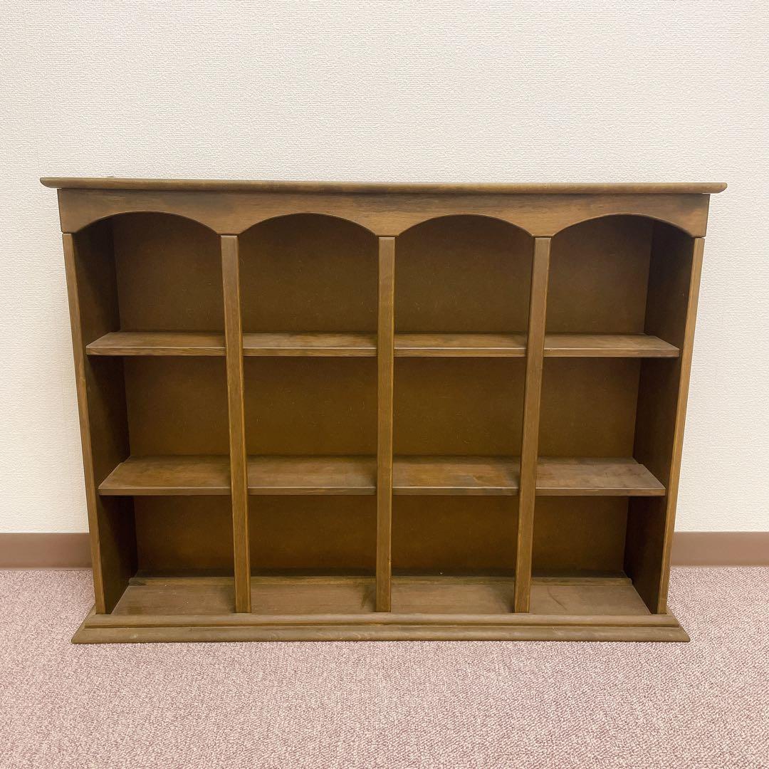 アンティーク調 アーチデザイン 木製シェルフ 壁掛け可 飾り棚　カップラック