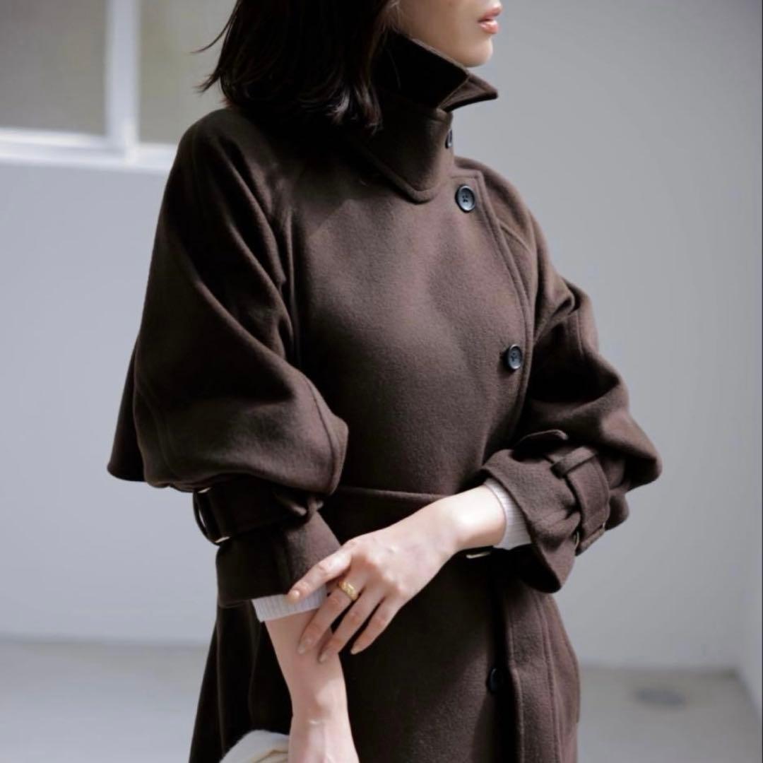 ゆきりぬ様　anuans ウールトレンチコート ブラウン M