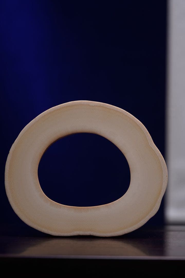 天然マンモス牙美しい手作り彫刻 金玉満堂 筆筒