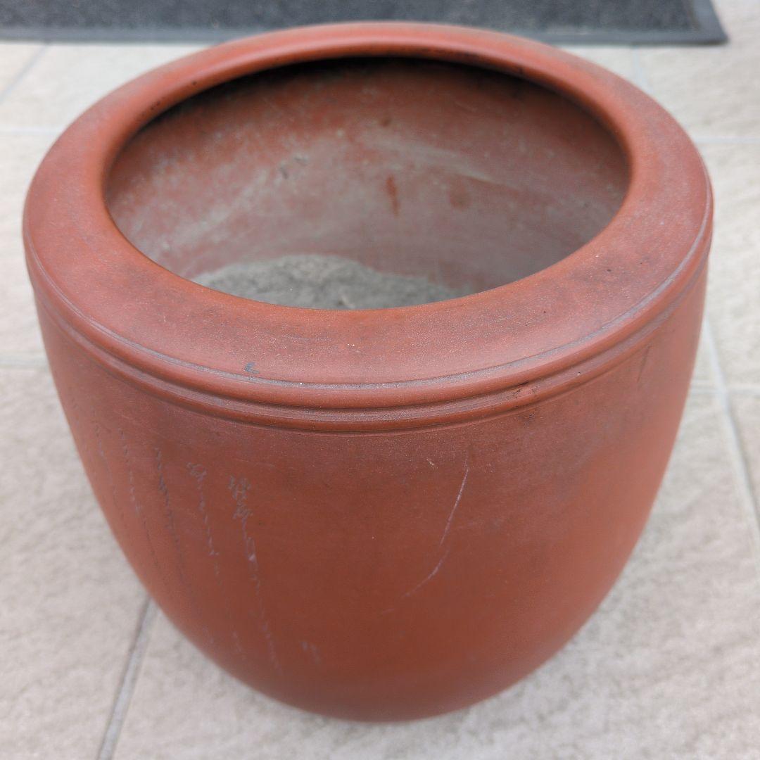 常滑焼　朱泥　火鉢