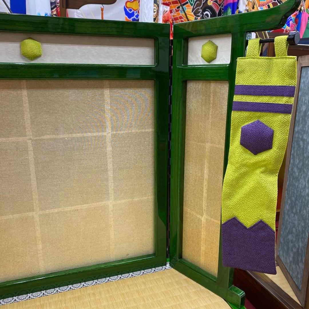 鎧兜飾り台★屏風セット★展示品5-16