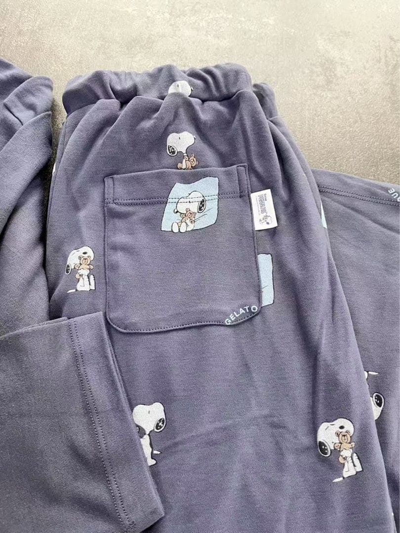 ジェラートピケ PEANUTS スヌーピー ルームウェア 上下セット