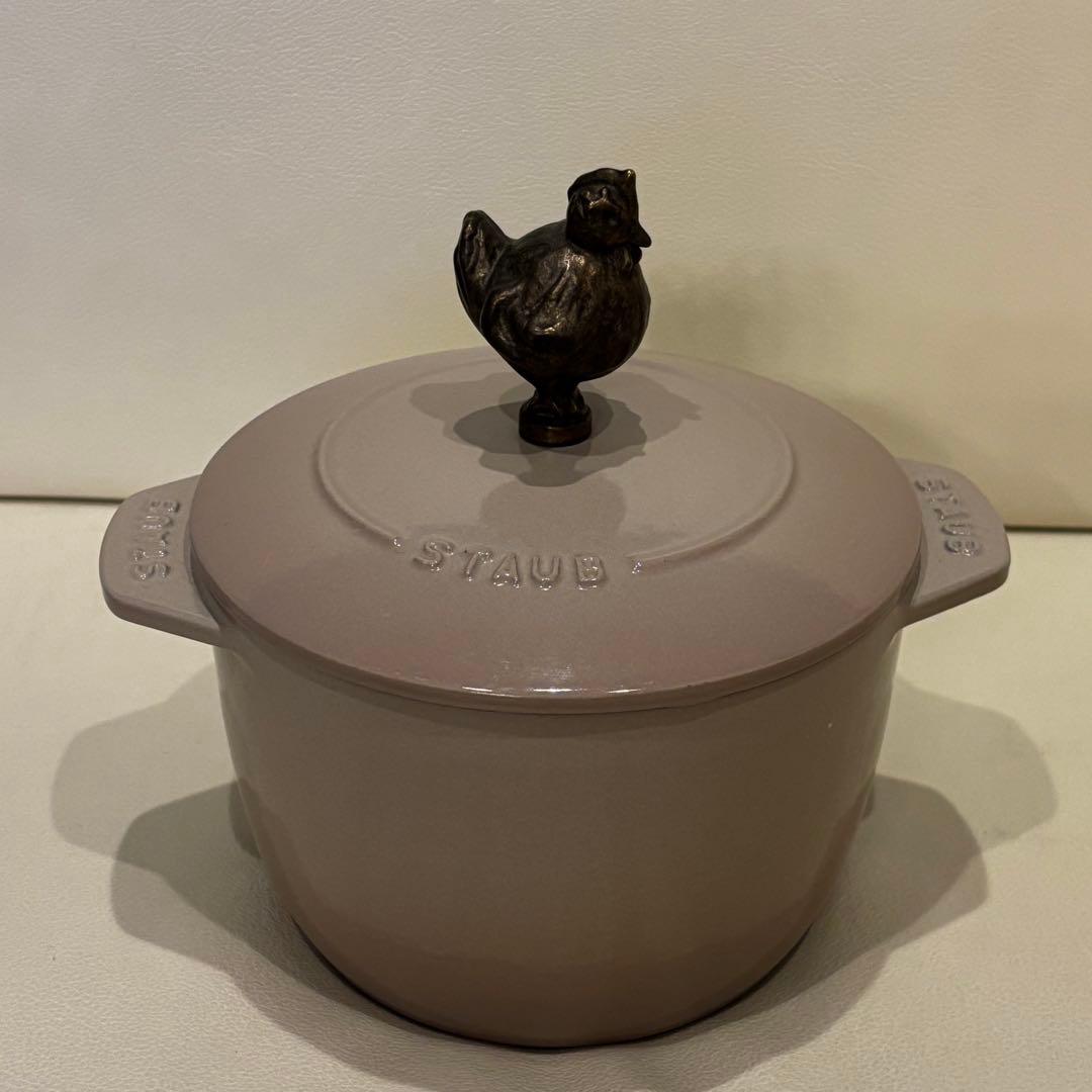 ストウブ　リネン　ココットデゴハン　M/チキンノブ　Sur La Table限定