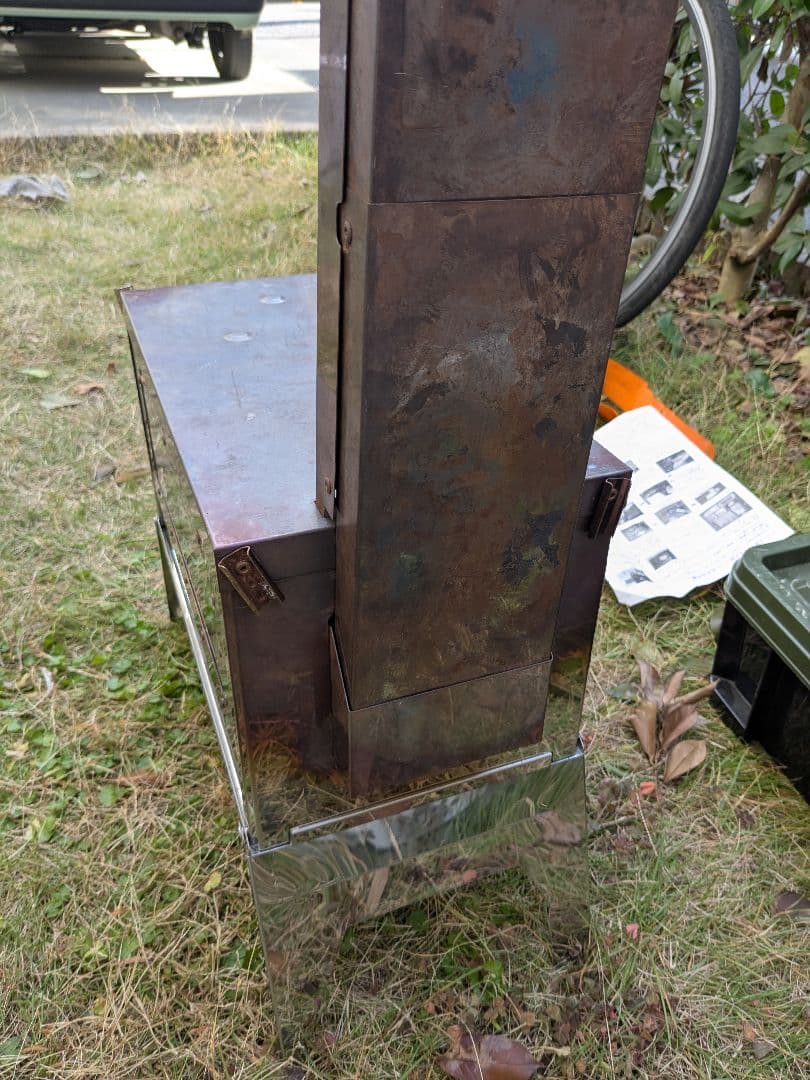 りかん　　笑’s　焚き火の箱　G-neo　別売り煙突、バッファ付き