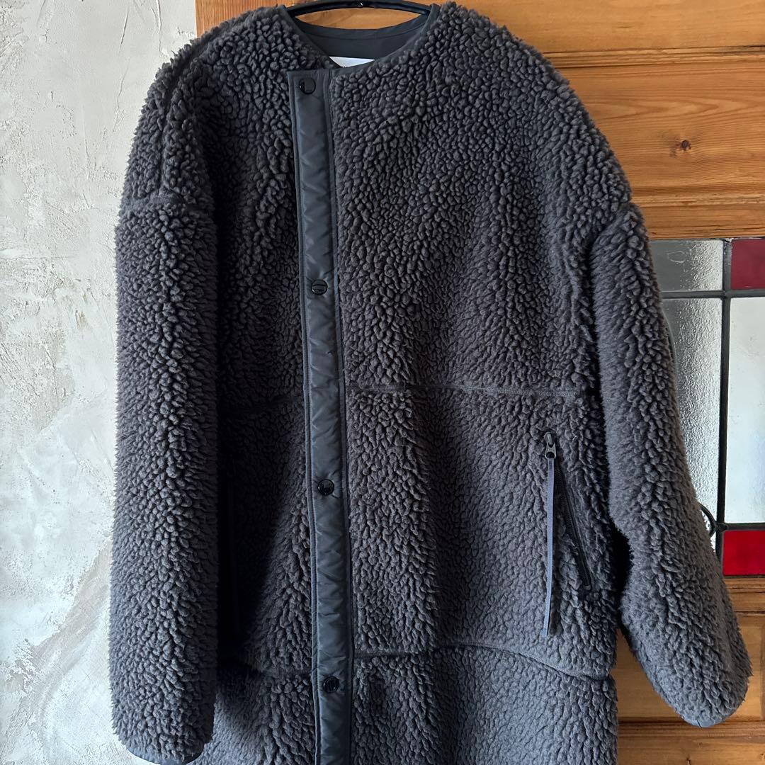 HYKE ハイク ボアコート カーキ サイズ2