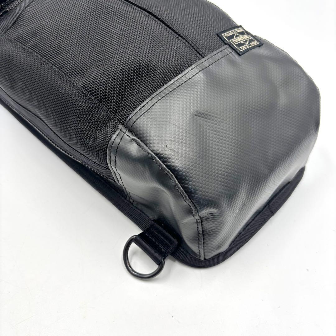【極美品】 PORTER ポーター ヒート スリング ボディバッグ ブラック 黒