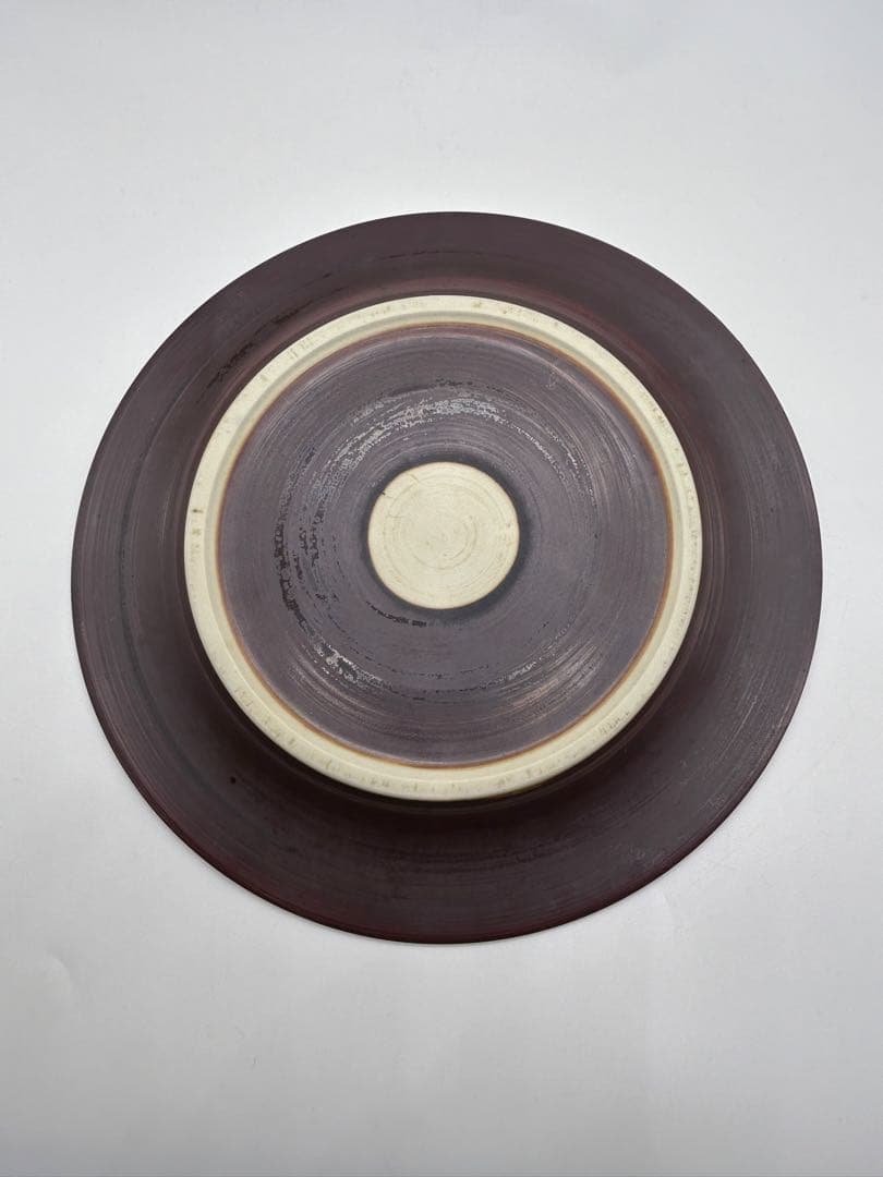 希少　伊藤剛俊　掻き落とし柄　ディナープレート