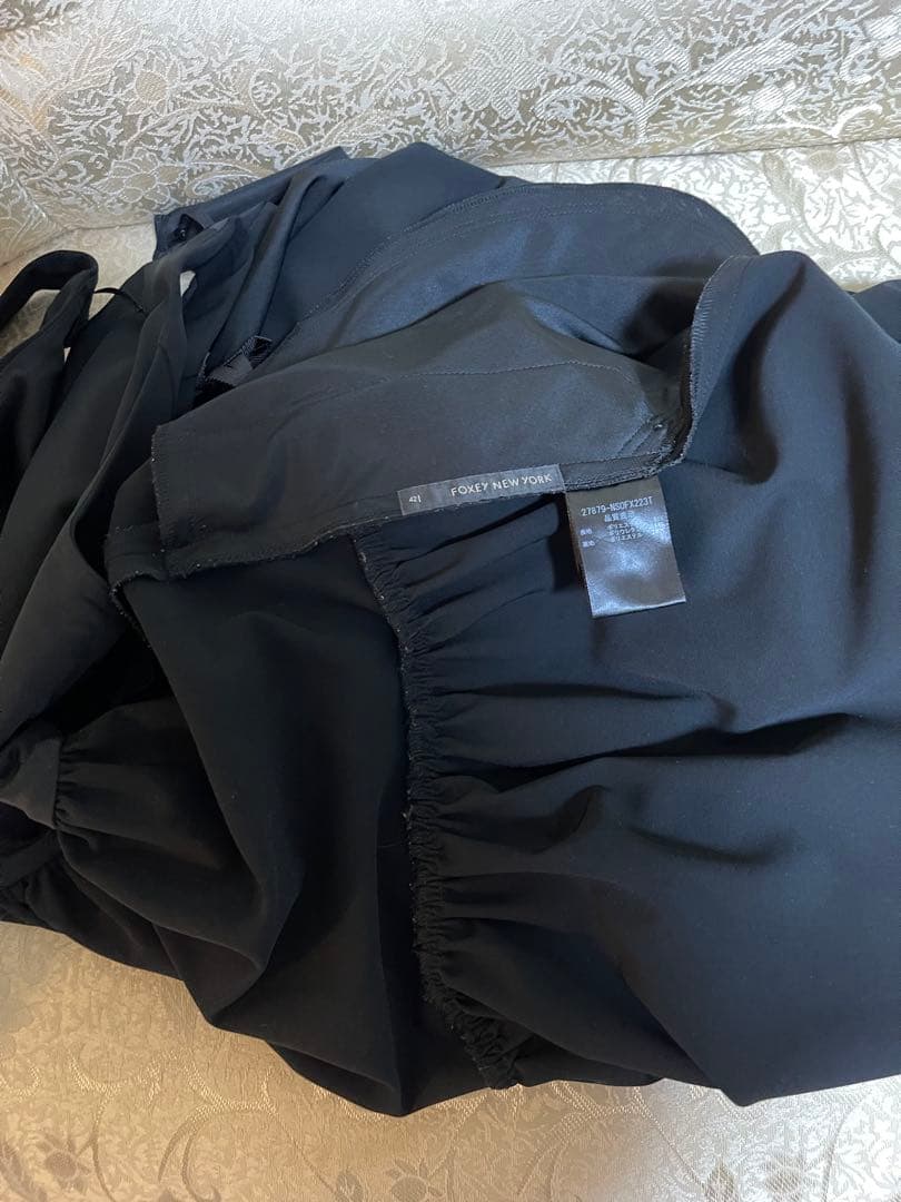 (訳あり) ブラック FOXEY エンパイアドレス ＆ ボレロ