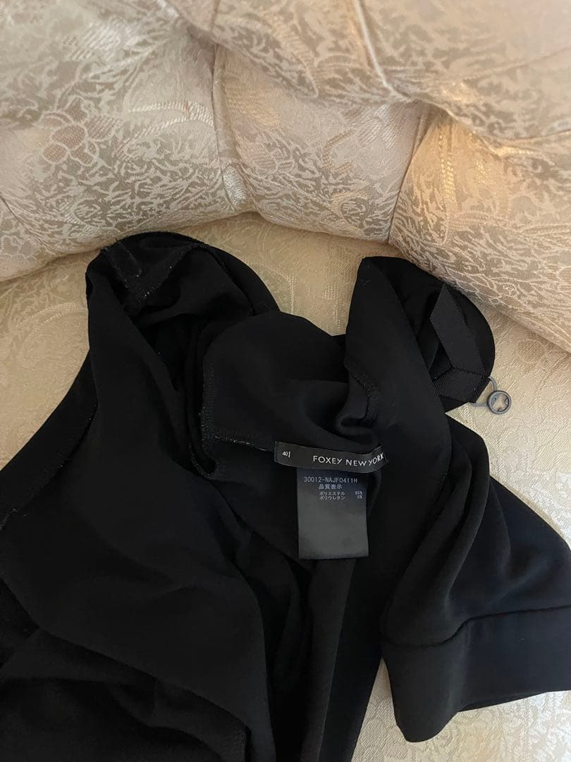 (訳あり) ブラック FOXEY エンパイアドレス ＆ ボレロ