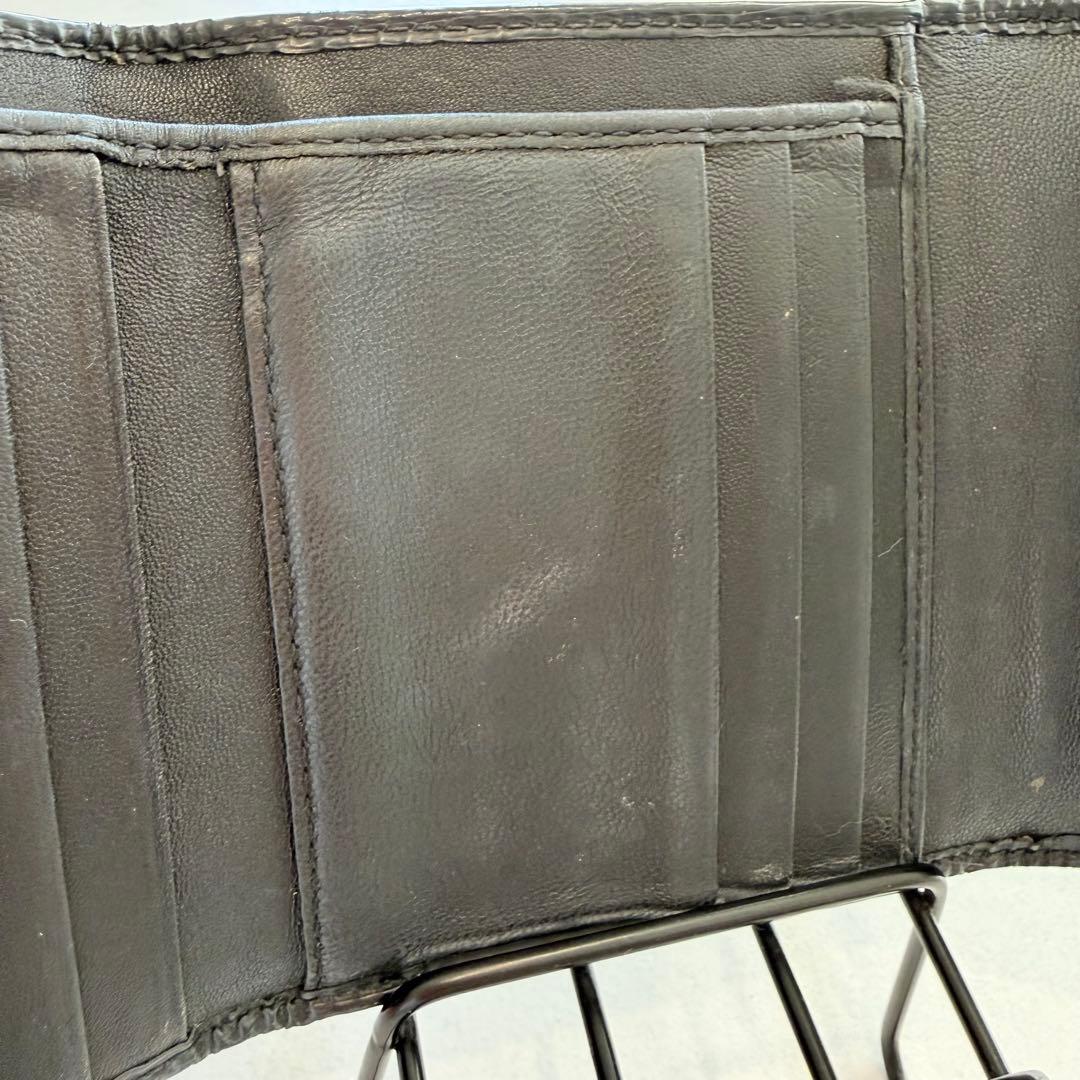 PRADA 黒 三つ折り財布 ブラック プラダ ウォレット ハイブラ