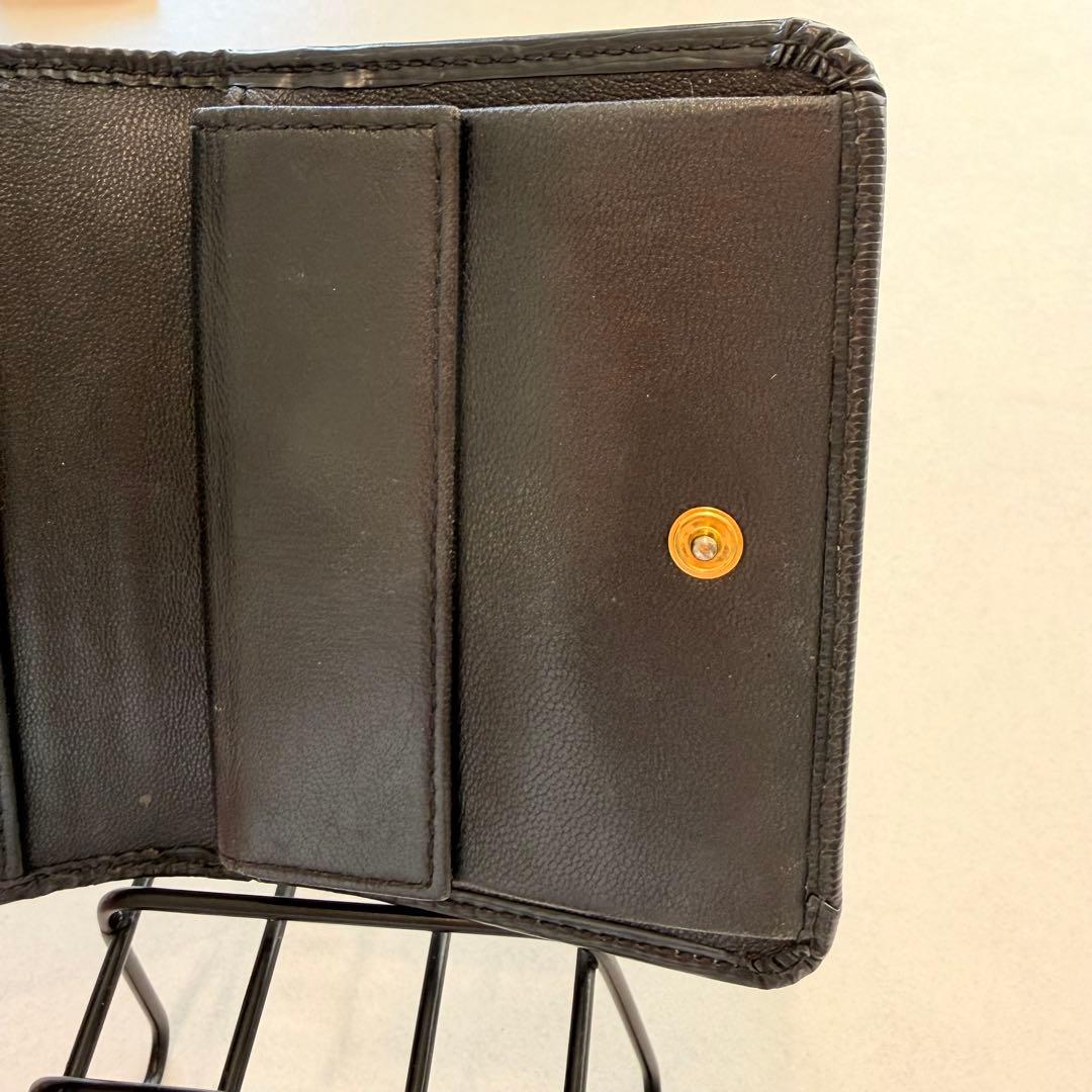 PRADA 黒 三つ折り財布 ブラック プラダ ウォレット ハイブラ