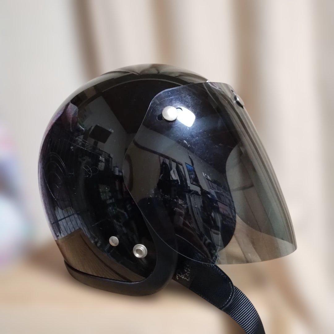 BucoMOTOBUCOブラック ジェットヘルメットM/L（ブコBELLベル