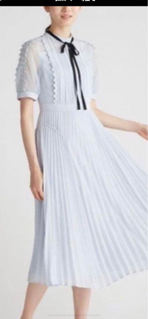 【セルフォード】シフォンプリーツ ワンピース美品