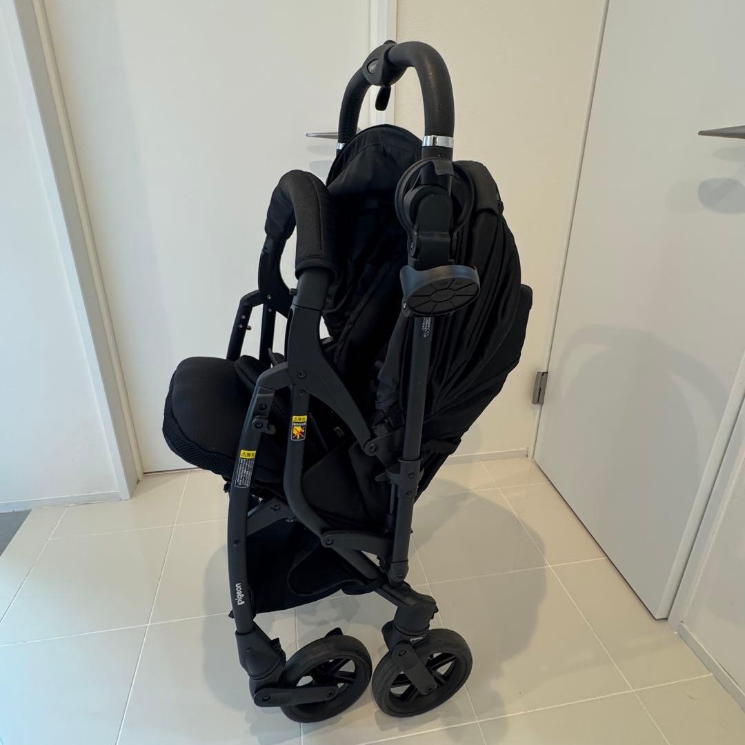 美品 ピジョン ランフィ リノン8 ブラック ベビーカー　シロさん専用