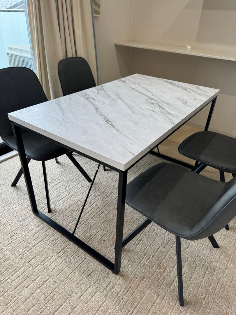 神戸市西区お引取限定 【美品＆超特価】ニトリ ダイニングテーブル4点セット