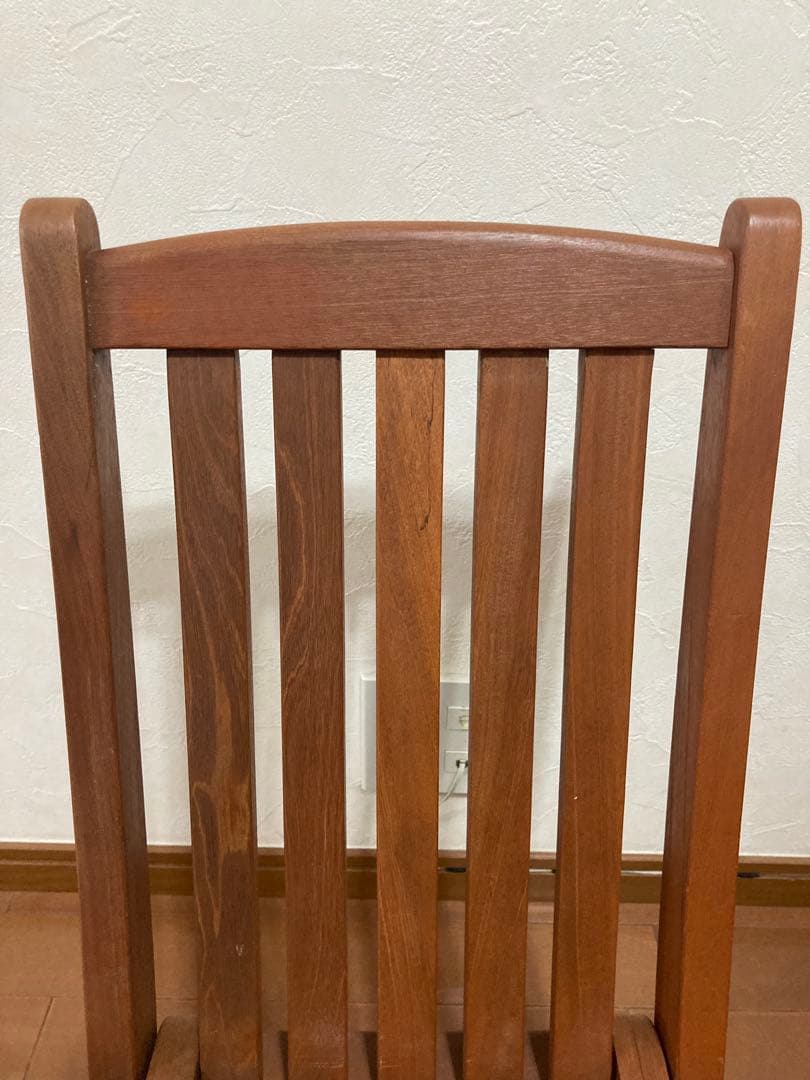 【美品】天然木ガーデンチェア★コンパクトサイズ 高さ64×奥行き25×横幅35