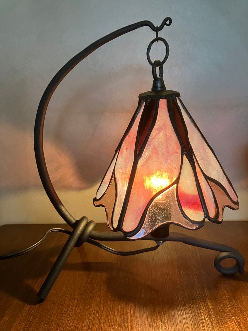 ステンドグラス　テーブルスタンド　ハンドメイド