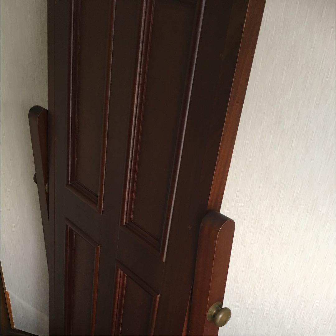 アンティーク調 全身ミラー　ドア