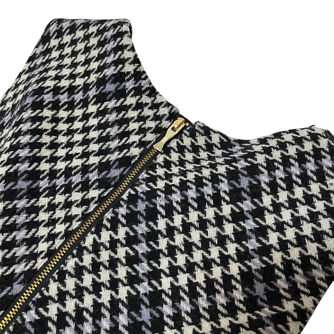 【新品未使用】ケイトスペード 千鳥柄ジャンパースカート　ワンピース　160