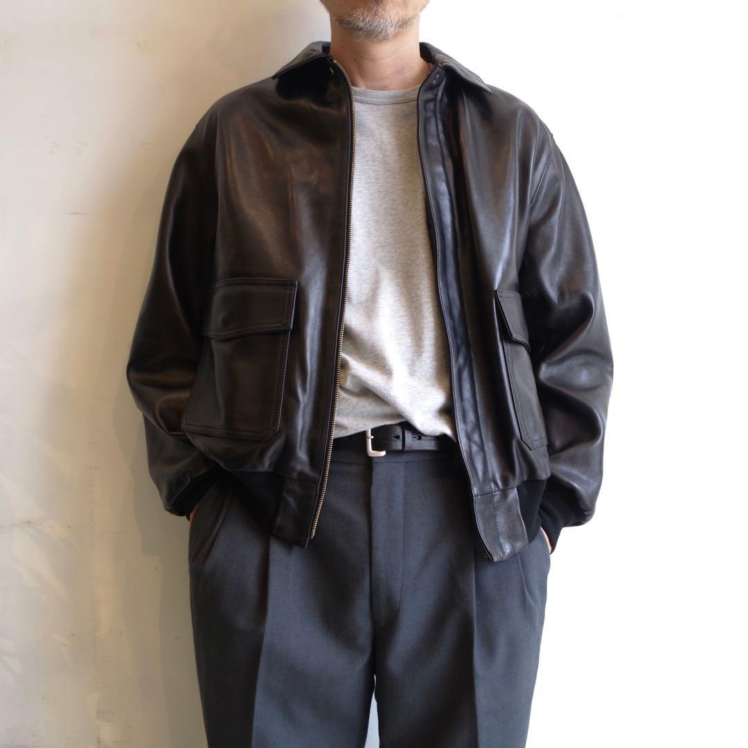 LOEFF ラムレザー　A-2 フライトジャケット