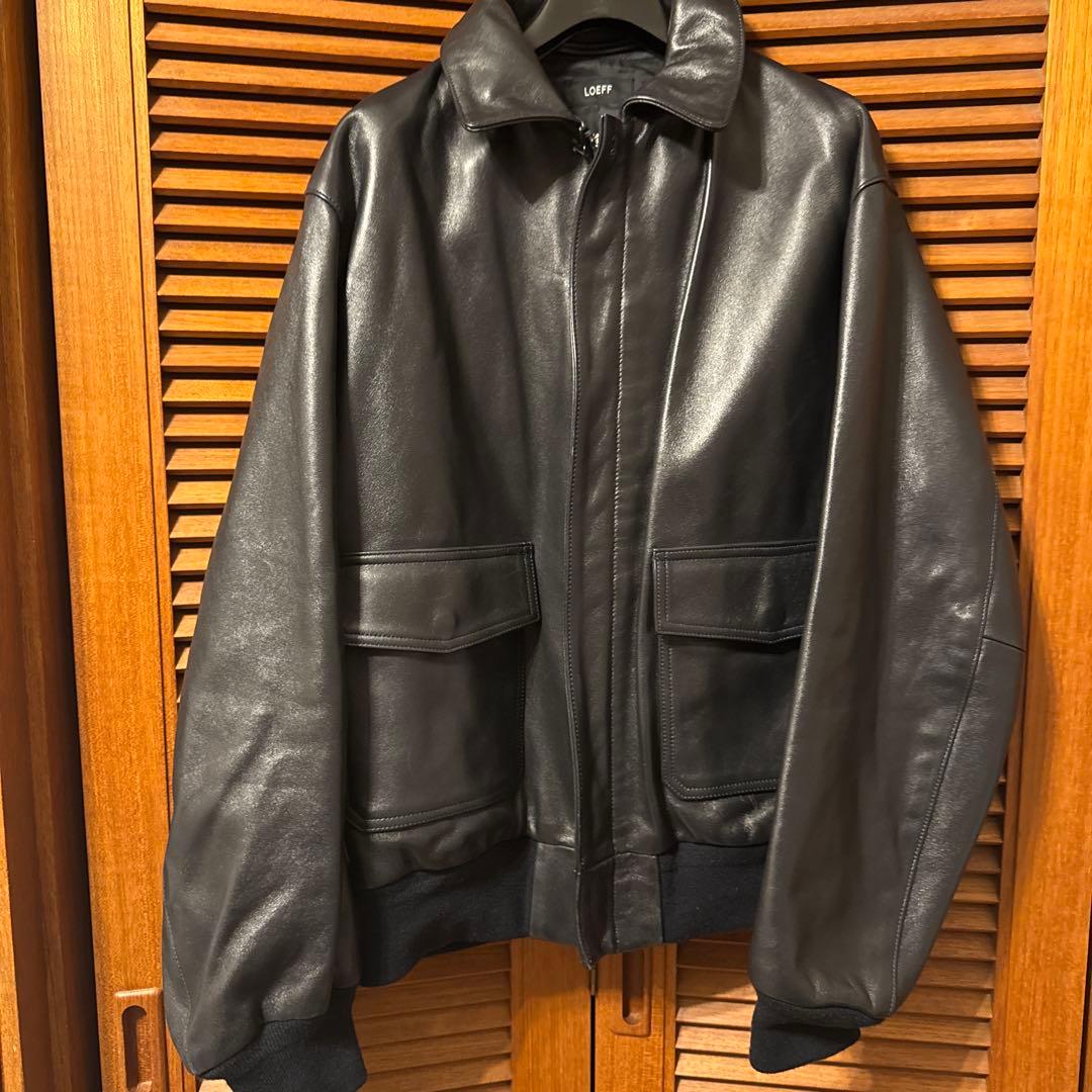 LOEFF ラムレザー　A-2 フライトジャケット