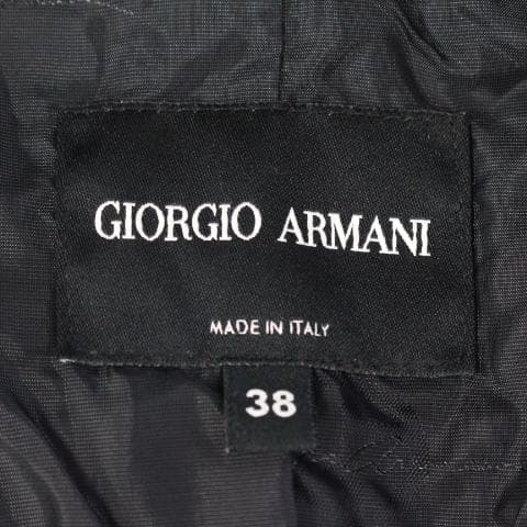 ◇ジョルジオアルマーニ レザージャケット ラム ブラック レディース