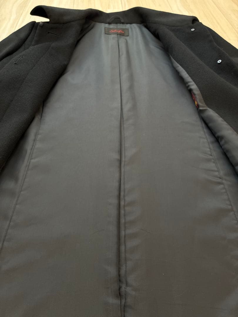 美品Silsefiaピュアカシミヤ100ロングコート黒９号　冠婚葬祭フォーマル