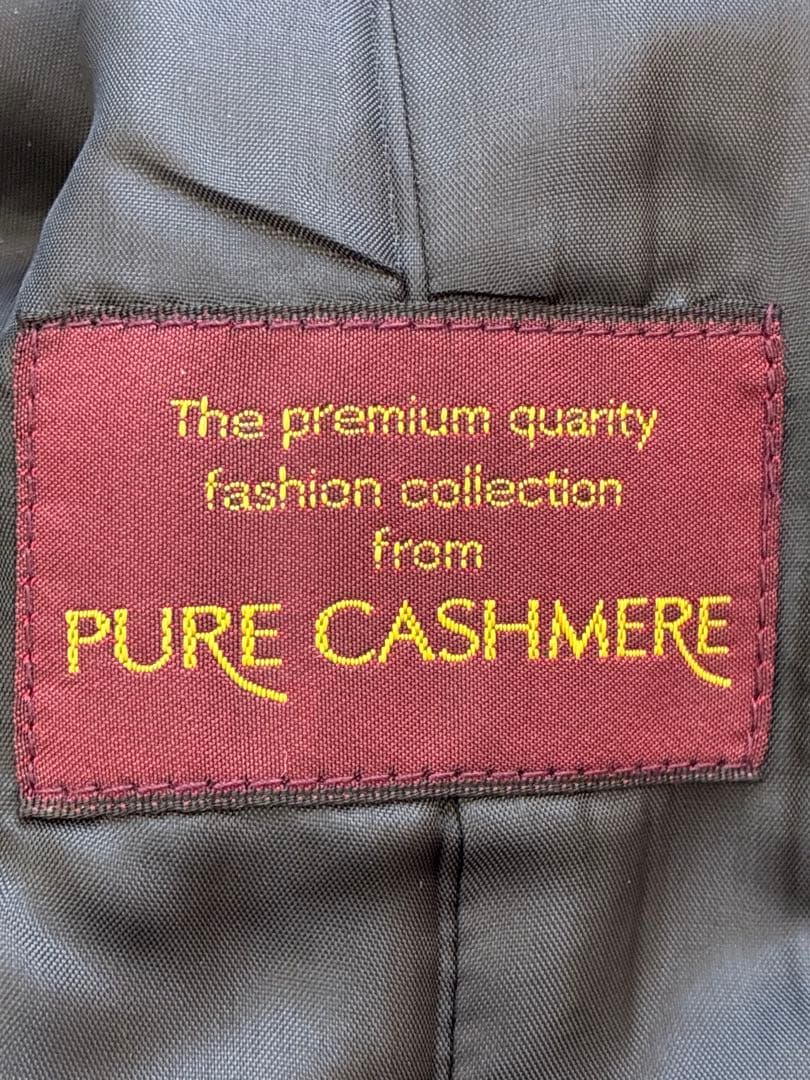 美品Silsefiaピュアカシミヤ100ロングコート黒９号　冠婚葬祭フォーマル