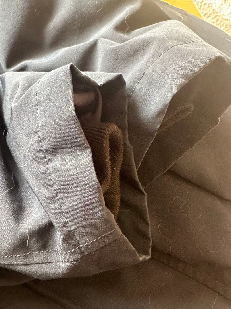 DANTON ダントン タッサーダウンジャケット ネイビー 38 ファー