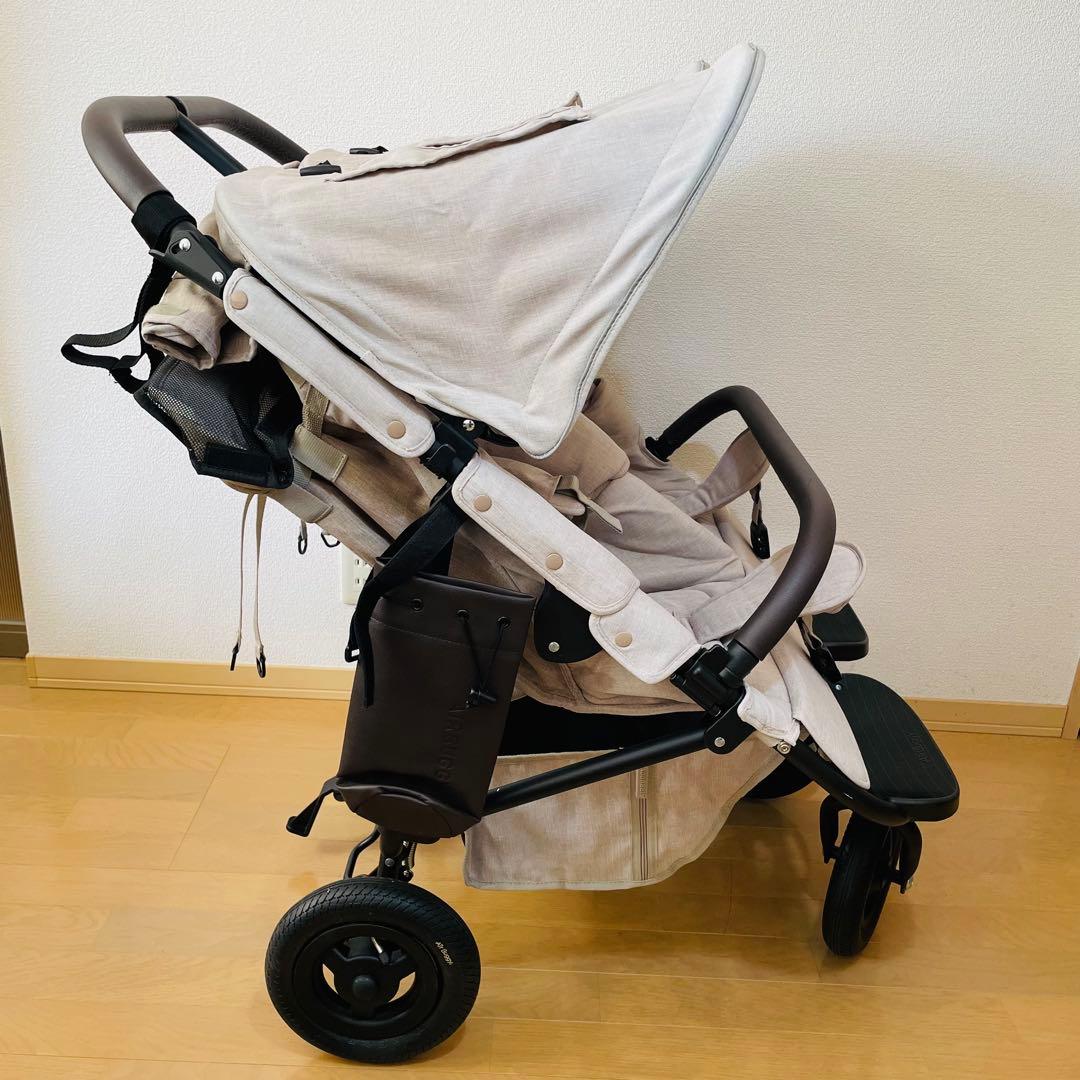 【美品】エアバギー 二人乗り　双子 ココダブルEX フロムバー サンドベージュ