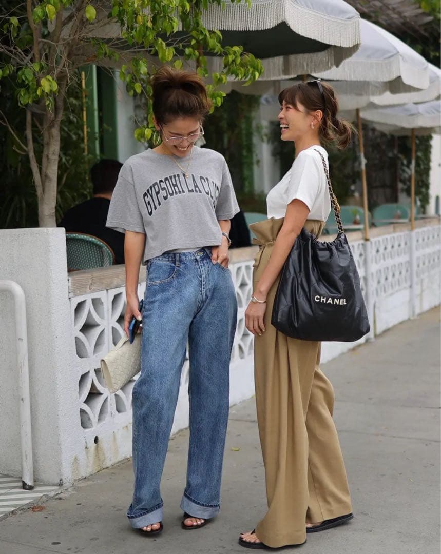 【momosuke】Gypsohila Loose Fit Denim