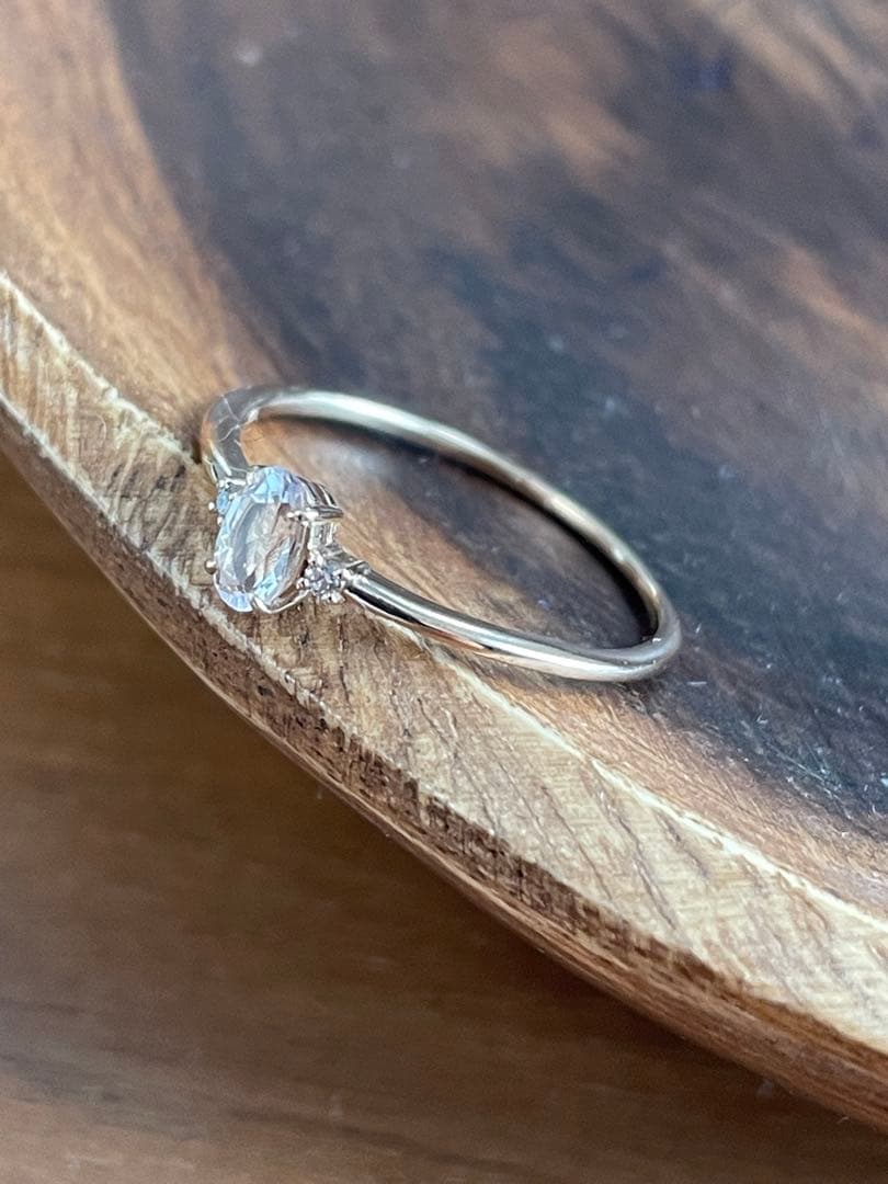 ナ*ノ様 モルガナイト リング 18金 ピンクゴールド