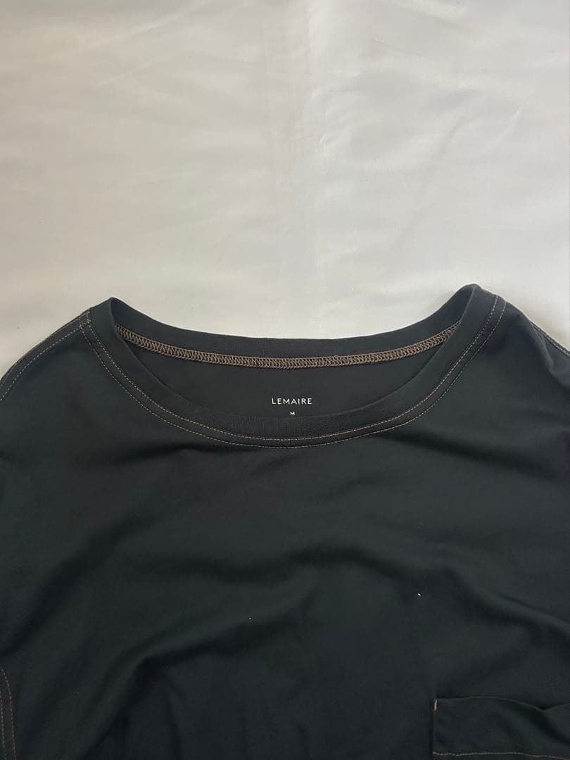 【LEMAIRE】《美品》パッチポケットTシャツ Mサイズ ネイビー