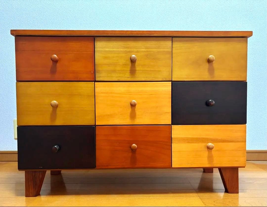 【完売品】ウッドチェスト ナチュラル 北欧風