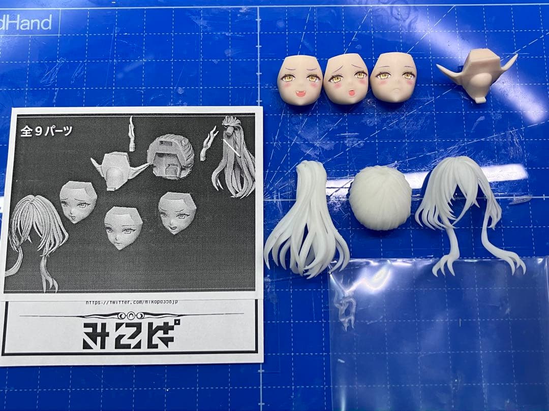 ル*ン様 メガミデバイス 改造パーツ ディーラー製ヘッドセット ミコパ 竜胆 朱