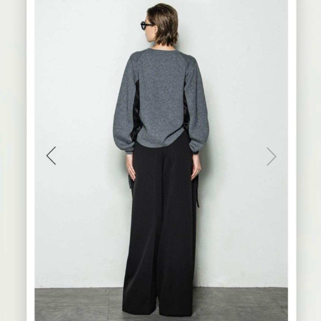 エッセンロートレアモン★サテンドッキングウールカシミヤニット