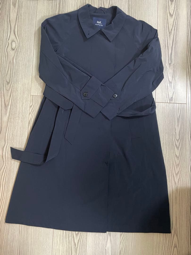 ラエフ トレンチ風リサイクルアーティローザコート洗濯機で洗える/撥水加工