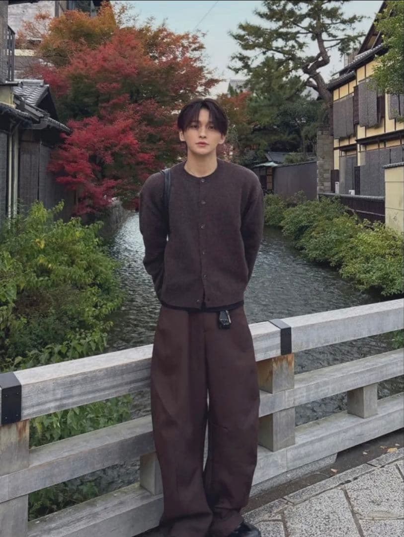 RADIANT Cropped round cardigan　らんくん　嵐くん