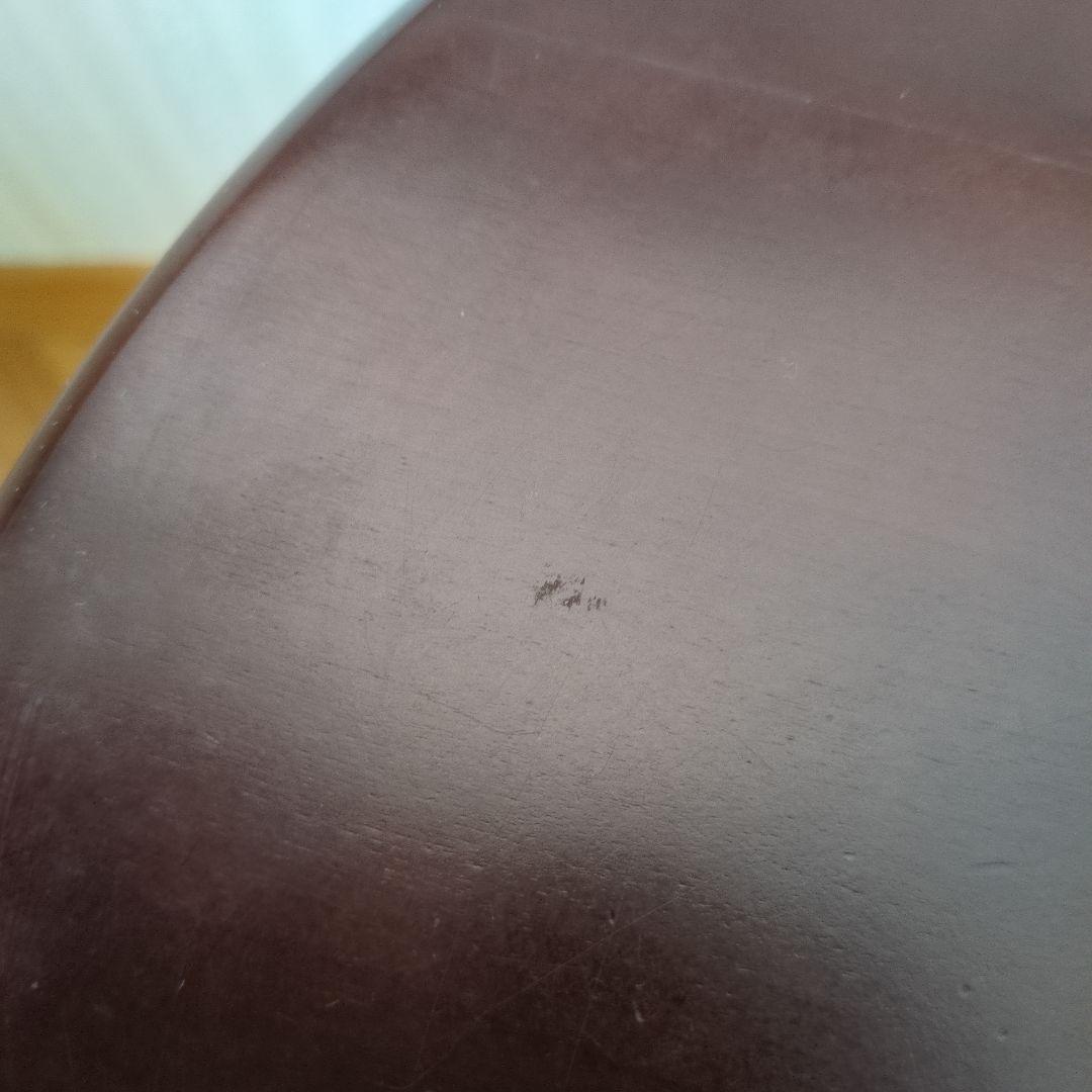 木製 ダークブラウン 円形センターテーブル