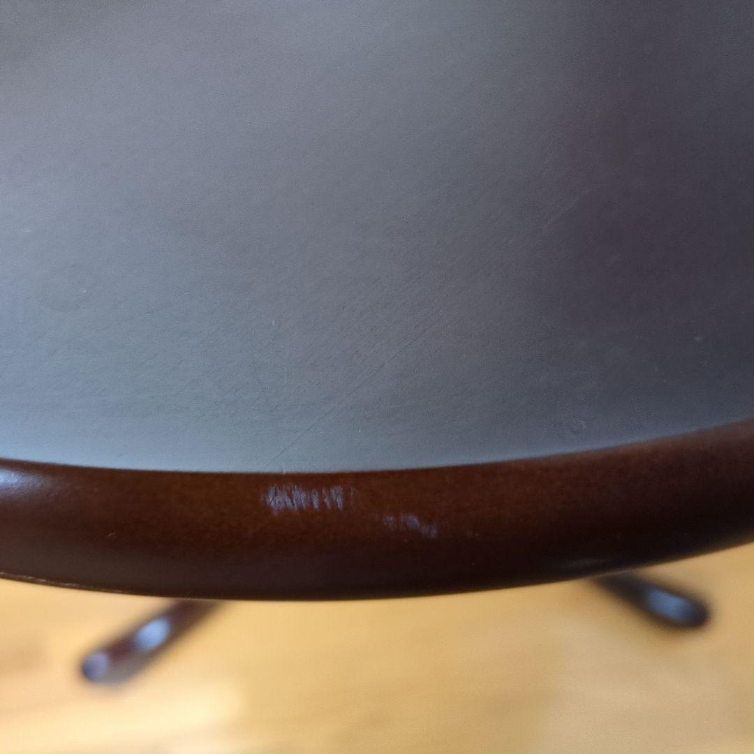 木製 ダークブラウン 円形センターテーブル
