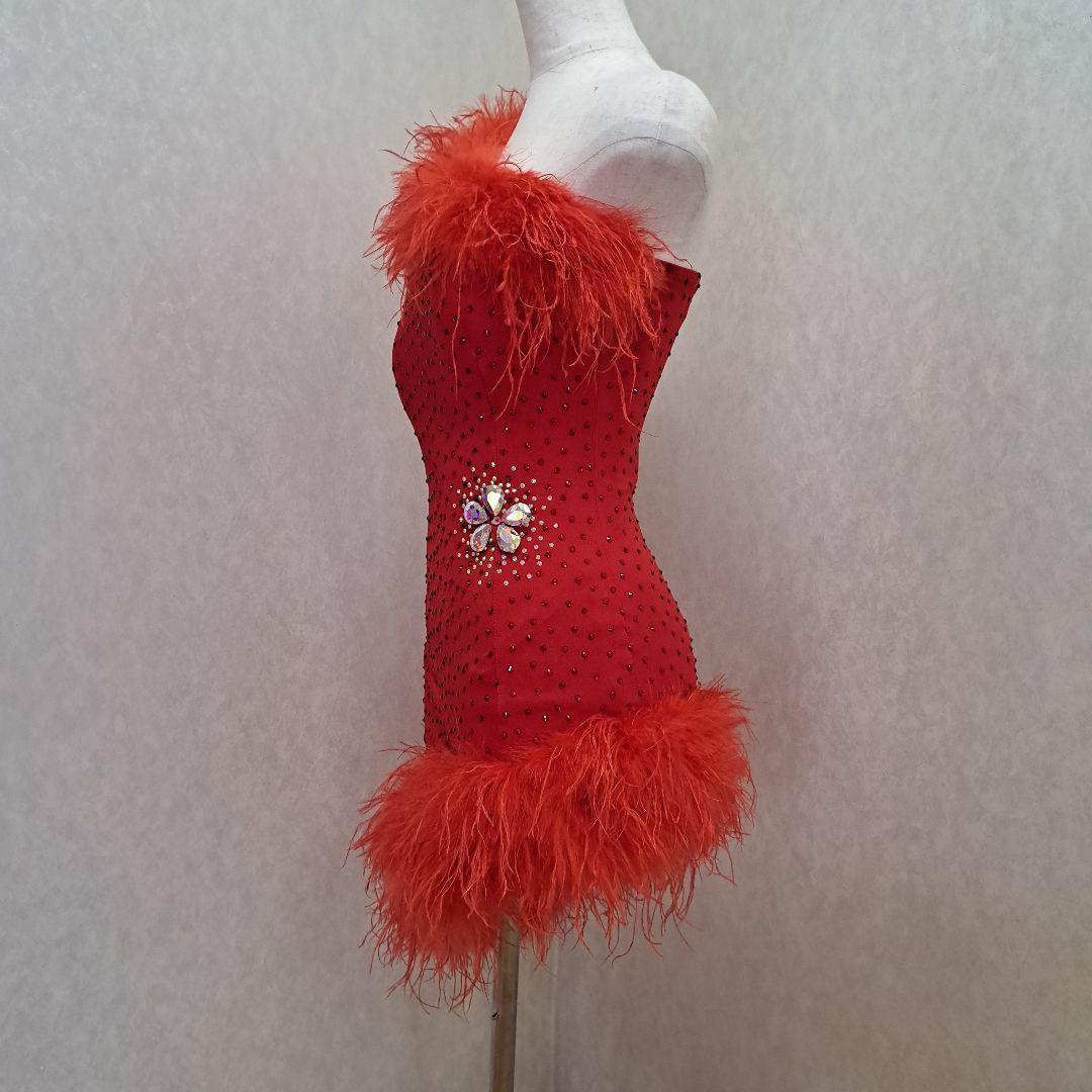 カズちゃん専用社交ダンスラテンドレス　レッドM　おすすめサイズS